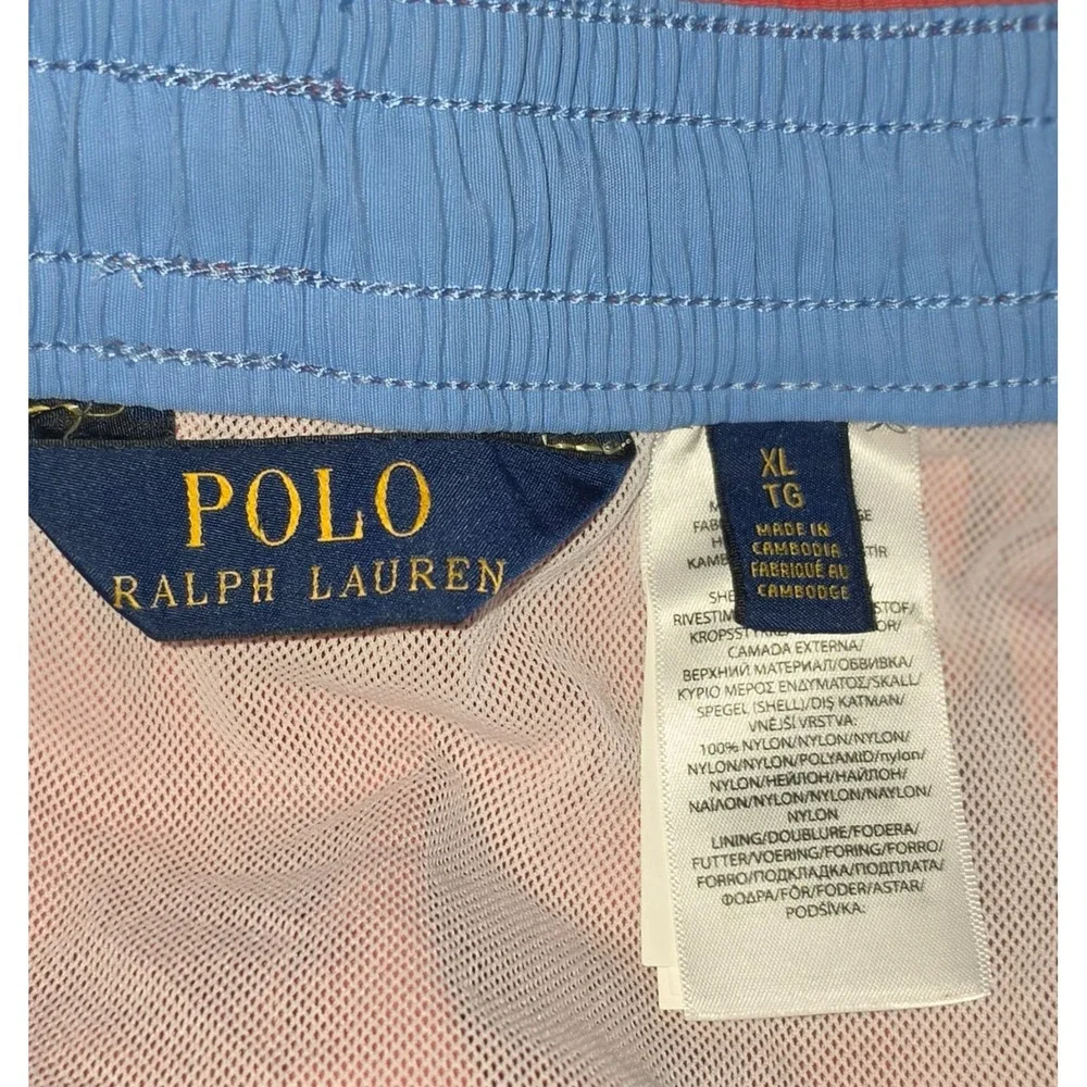 Polo Ralph Lauren Mens Size XL Coral Swim Trunks Preppy